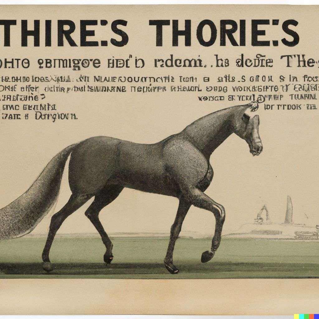 a horse, front page of The New York Times, 1930